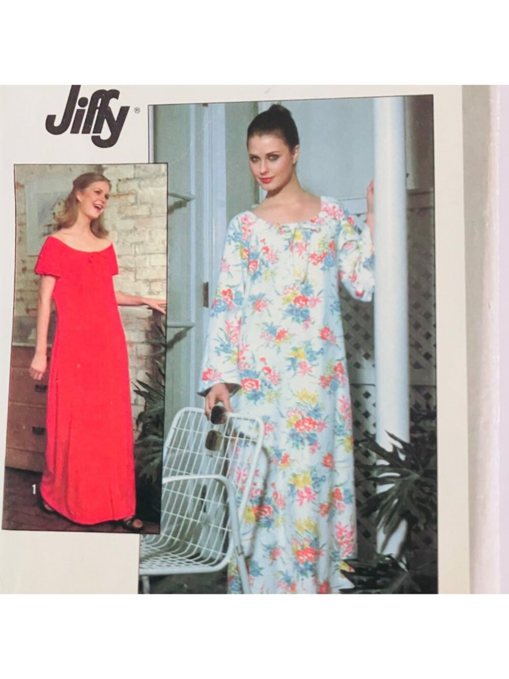70s Simplicity 8463 Caftan Muu Muu Vintage Pattern Sz 6-8 READ Missing Piece E